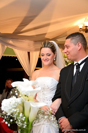 Foto casamento Aline e Filipe